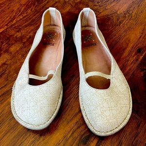 CAMPER white leather shoes